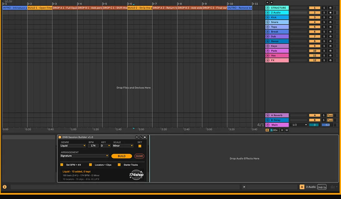 Empty Ableton set with the framework built in